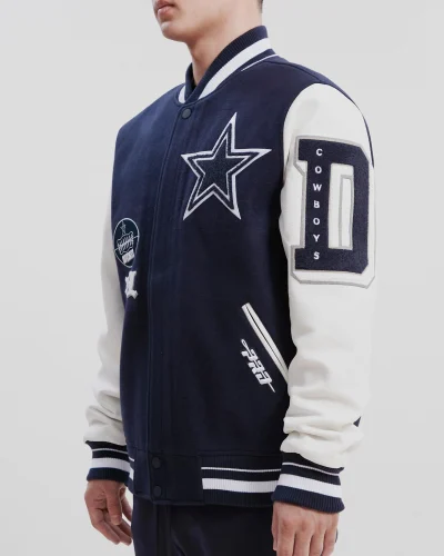 Dallas Cowboys Old English Wool Varsity Jackets
