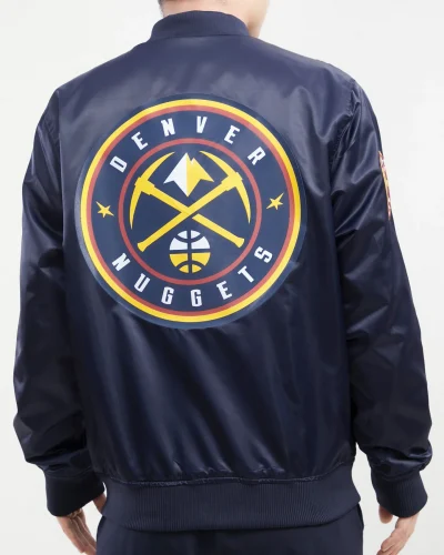 Denver Nuggets Team Big Logo Satin Jackets