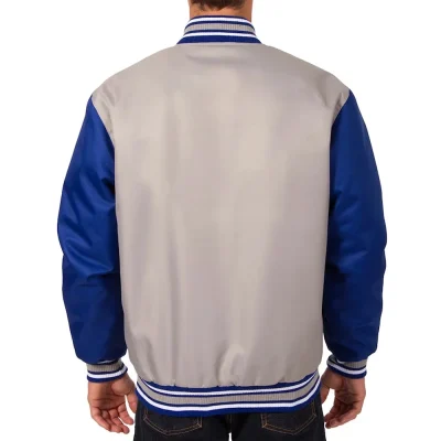 Edmonton Oilers Gray & Blue Poly Twill Jackets