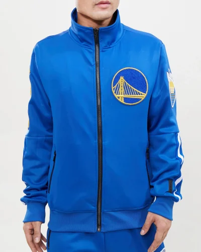 Golden State Warriors Classic DK Blue Track Jacket