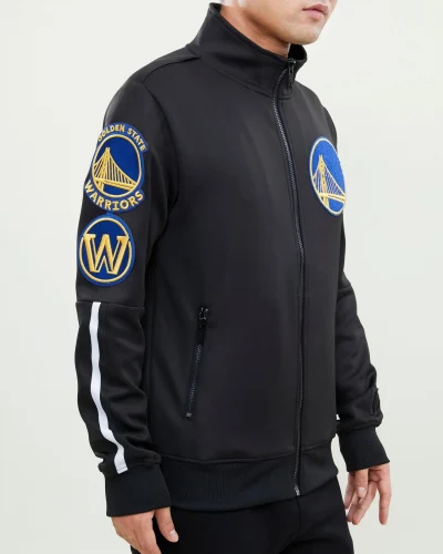 Golden State Warriors Classic DK Track Black Jacket