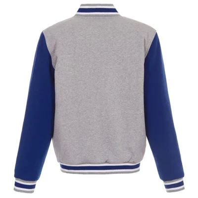 Golden State Warriors Gray and Royal Varsity Wool Jackets