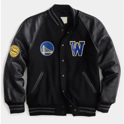 Golden State Warriors Varsity Black Jacket