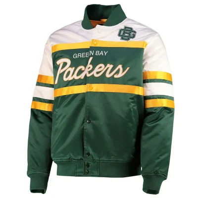 Green Bay Packers Special Script Heavyweight Satin Jacket