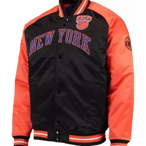 Hardwood Classics Reload 3.0 NY Knicks Black & Orange Jacket