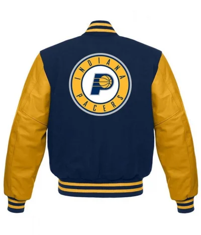 Indiana Pacers Letterman Blue and Yellow Jackets