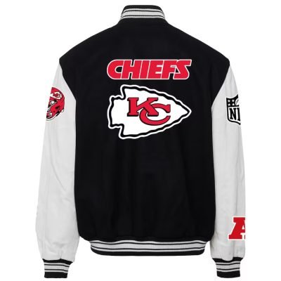 Kansas City Chiefs Jeff Hamilton Wool & Leather Jacket (1)
