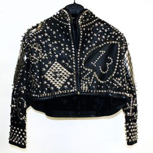 Kelly Lebrock’s Studs Leather Jacket