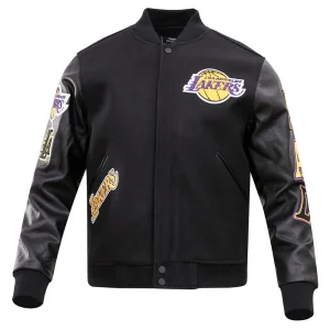 LA Lakers Classic Varsity Black Jacket