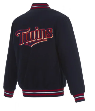 Letterman Minnesota Twins Navy Blue Wool Jackets