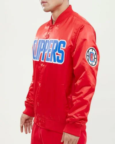 Los Angeles Clippers Wordmark Red Jacket