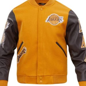 los angeles lakers classic varsity jacket