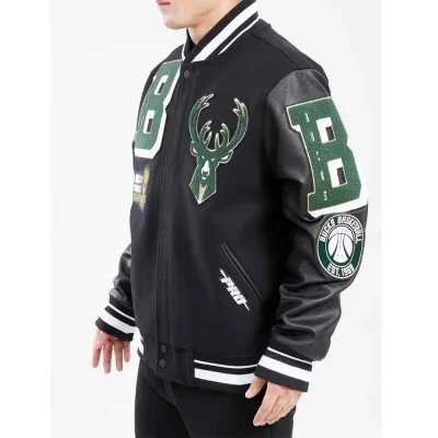 Mashup Milwaukee Bucks Varsity Jacket