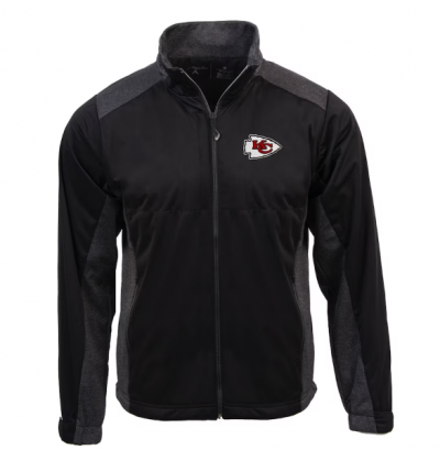 Men's Kansas City Chiefs Antigua Black Full-Zip Jacket