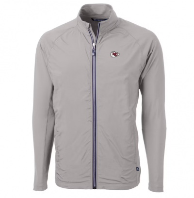 Men’s Kansas City Chiefs Cutter Grey Raglan Jacket