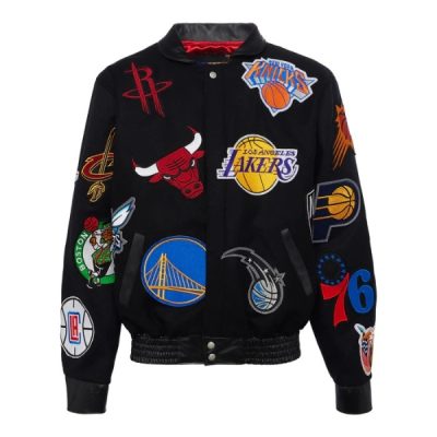 NBA Collage Wool Black Jacket