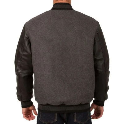 NY Knicks Charcoal and Black Varsity Jackets