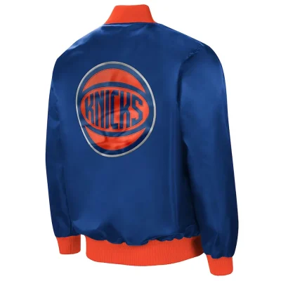 NY Knicks The Ambassador Blue Satin Jackets