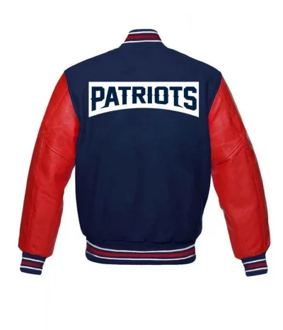New England Patriots Letterman Red and Blue Jackets