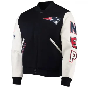 New England Patriots Navy & White Logo Jacket