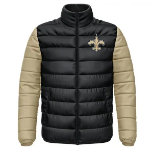 New Orleans Saints Varsity Puffer Jacket