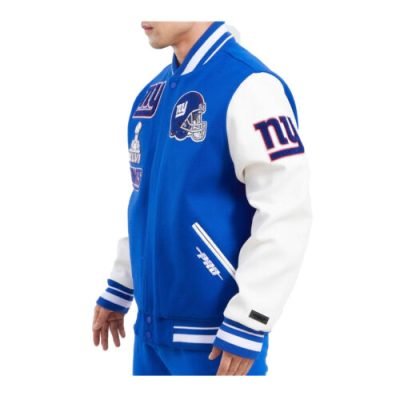 New York Giants Mash Up Logo Varsity Jackets