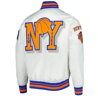 New York Knicks White 2x Finals Champions Jackets