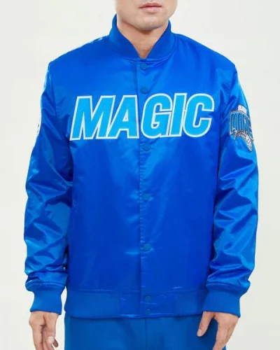 Orlando Magic Wordmark Satin Jacket