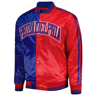 Philadelphia 76ers Fast Break Royal & Red Jacket