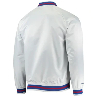 Philadelphia 76ers Sixers Satin White Jackets