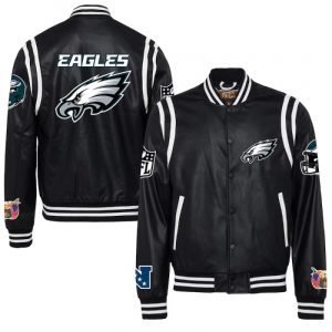Philadelphia Eagles Jeff Hamilton Full-Snap Black Jacket