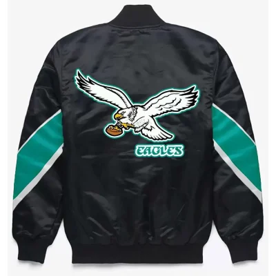 Philadelphia Eagles Multicolor Satin Jackets