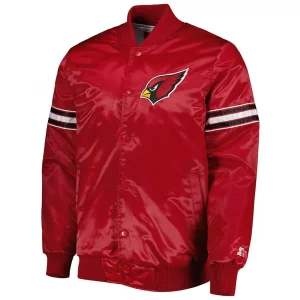 Pick and Roll Arizona Cardinals Red Satin Jacket