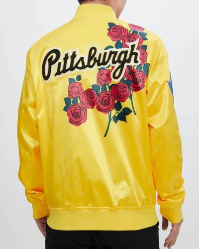 Pittsburgh Rose Satin Yellow Jacket
