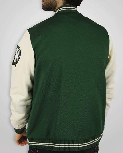 Boston Celtics Varsity Green And Off White Jacket