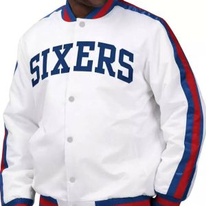 Philadelphia 76ers The Defensive Satin Jacket