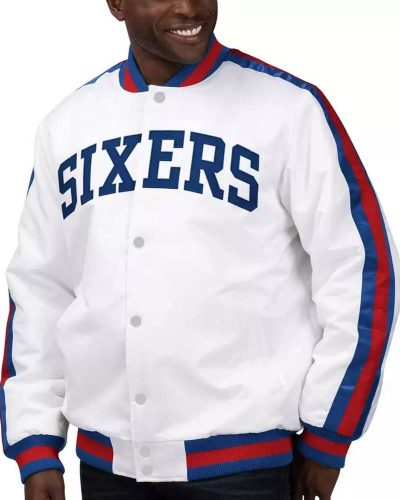 Philadelphia 76ers The Defensive Satin Jacket