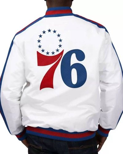 Philadelphia 76ers The Defensive Satin Jacket