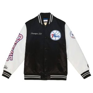 Team Origins Philadelphia 76ers Varsity Satin Jacket