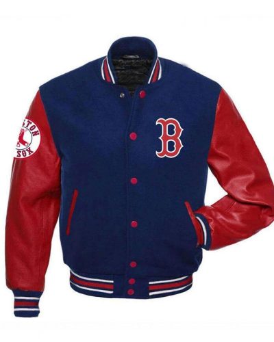 Boston Red Sox Mlb Varsity Red And Blue Jacket