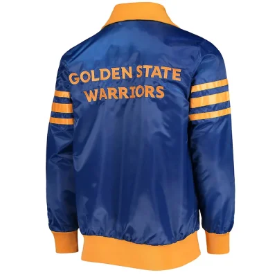Royal Golden State Warriors The Captain II Satin Jackets