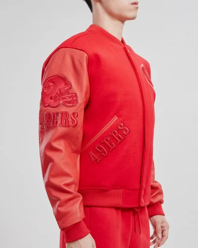 San Francisco 49ers Classic Triple Red Wool Jacket