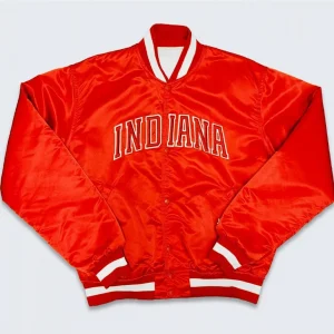 Starter Indiana Hoosiers Bomber Red Jacket