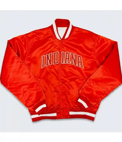 Starter Indiana Hoosiers Bomber Red Jacket