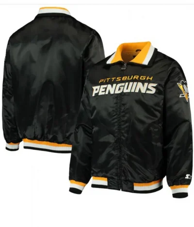 Starter Pittsburgh Penguins Black Bomber Jacket