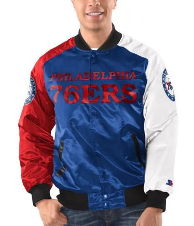 Starter Tricolor Philadelphia 76ers Jacket