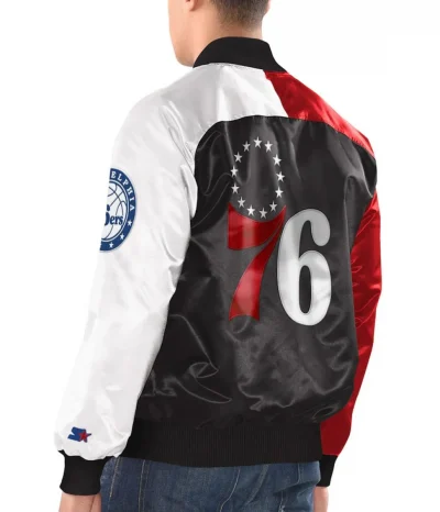 Starter Tricolor Philadelphia 76ers Jackets