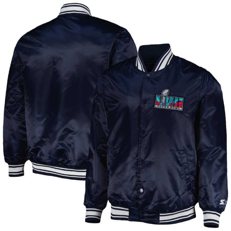 Super Bowl LVII Starter Locker Room Varsity Navy Jacket - MLJ