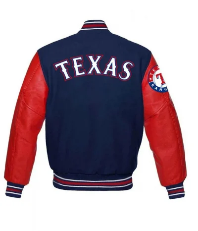 Texas Rangers MLB Red and Blue Varsity Jackets