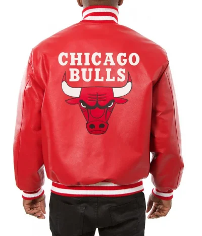 Varsity Chicago Bulls Red Leather Jackets